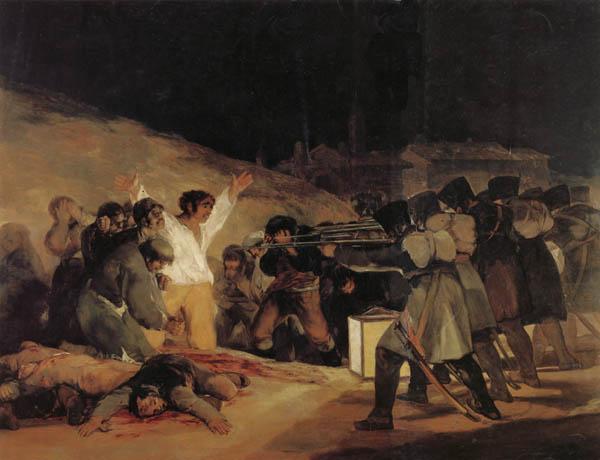 Francisco de goya y Lucientes The Executios of May3,1808,1804 France oil painting art
